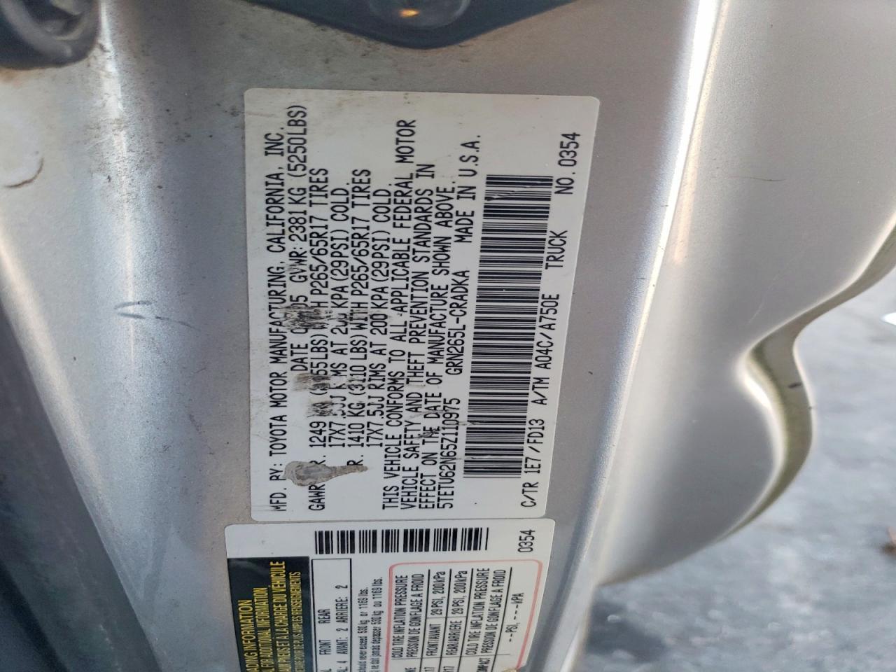 2005 Toyota Tacoma Prerunner V6