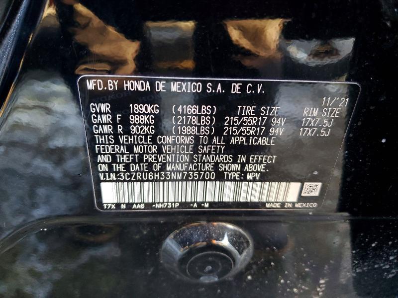 2022 Honda Hr-v lx