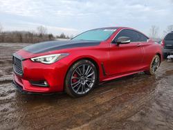 Infiniti q60 Vehiculos salvage en venta: 2017 Infiniti Q60 red Sport 400