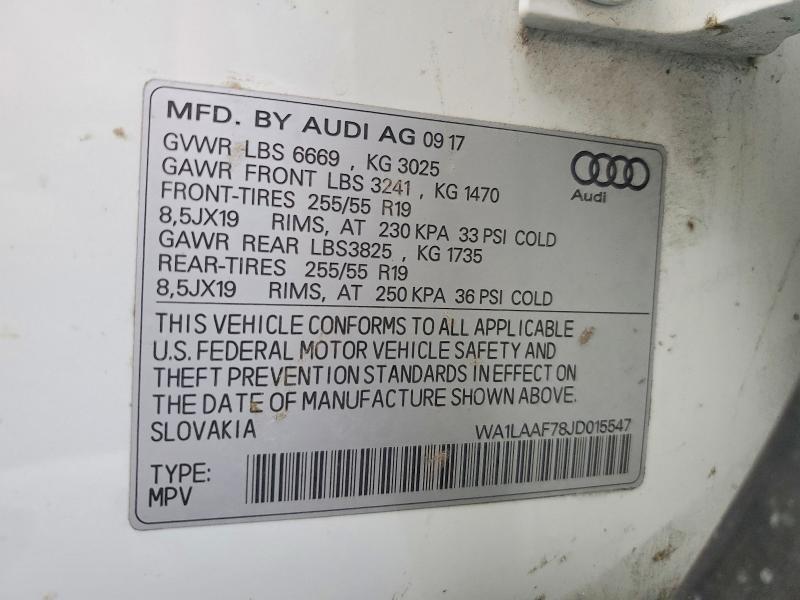 2018 Audi Q7 Premium Plus