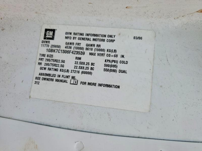 2006 Chev Rolet C6500 Dump Truck