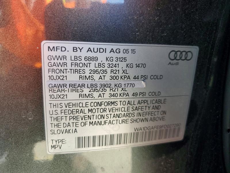 2015 Audi Q7 Prestige