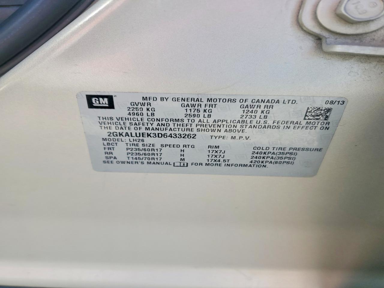 2013 GMC Terrain slt