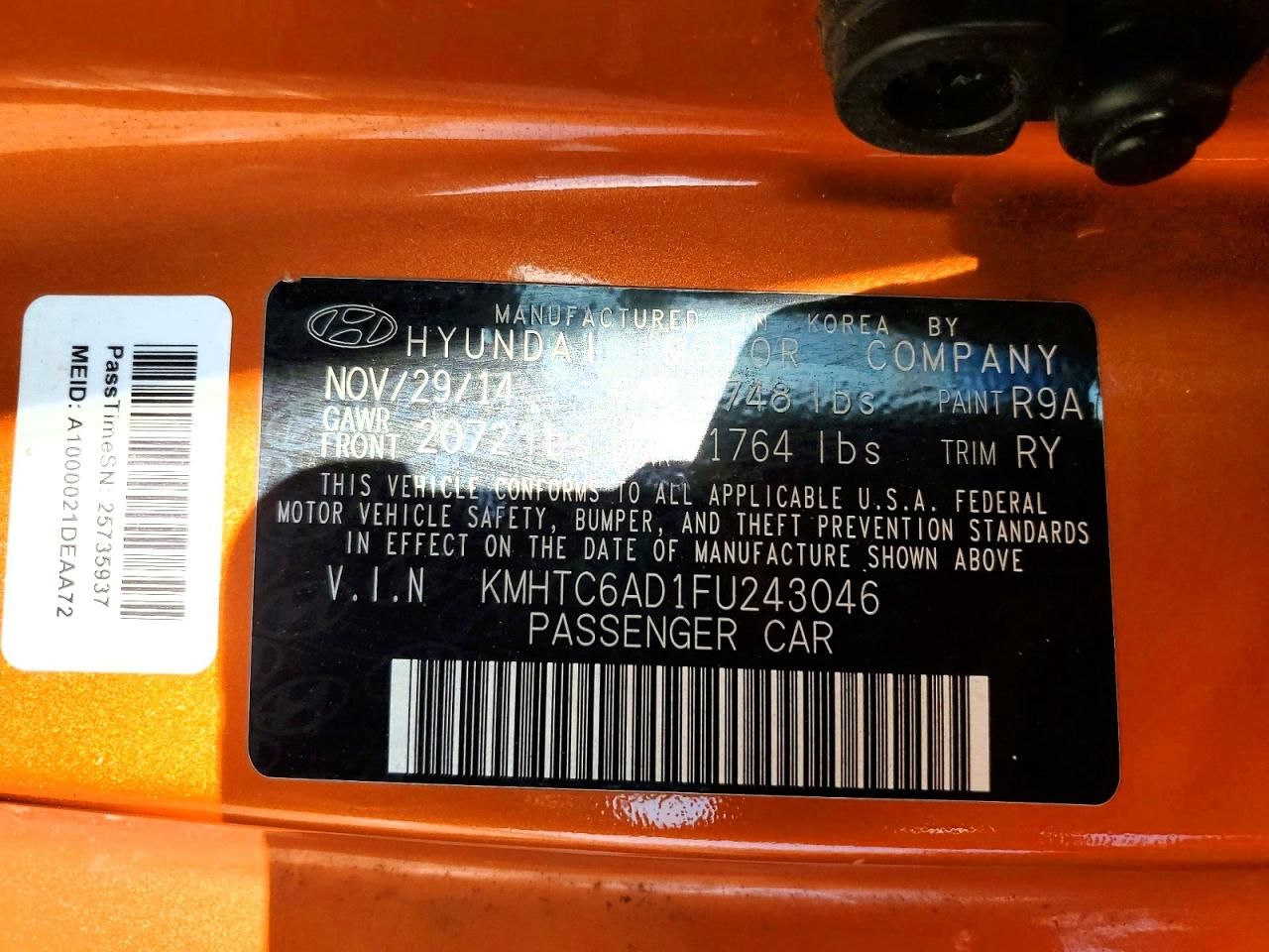 2015 Hyundai Veloster