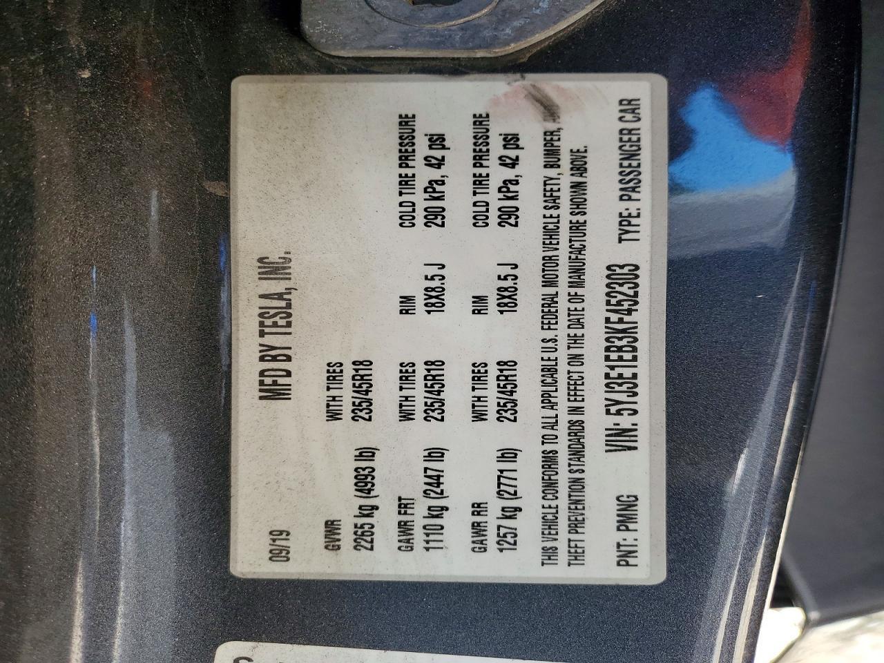 2019 Tesla Model 3