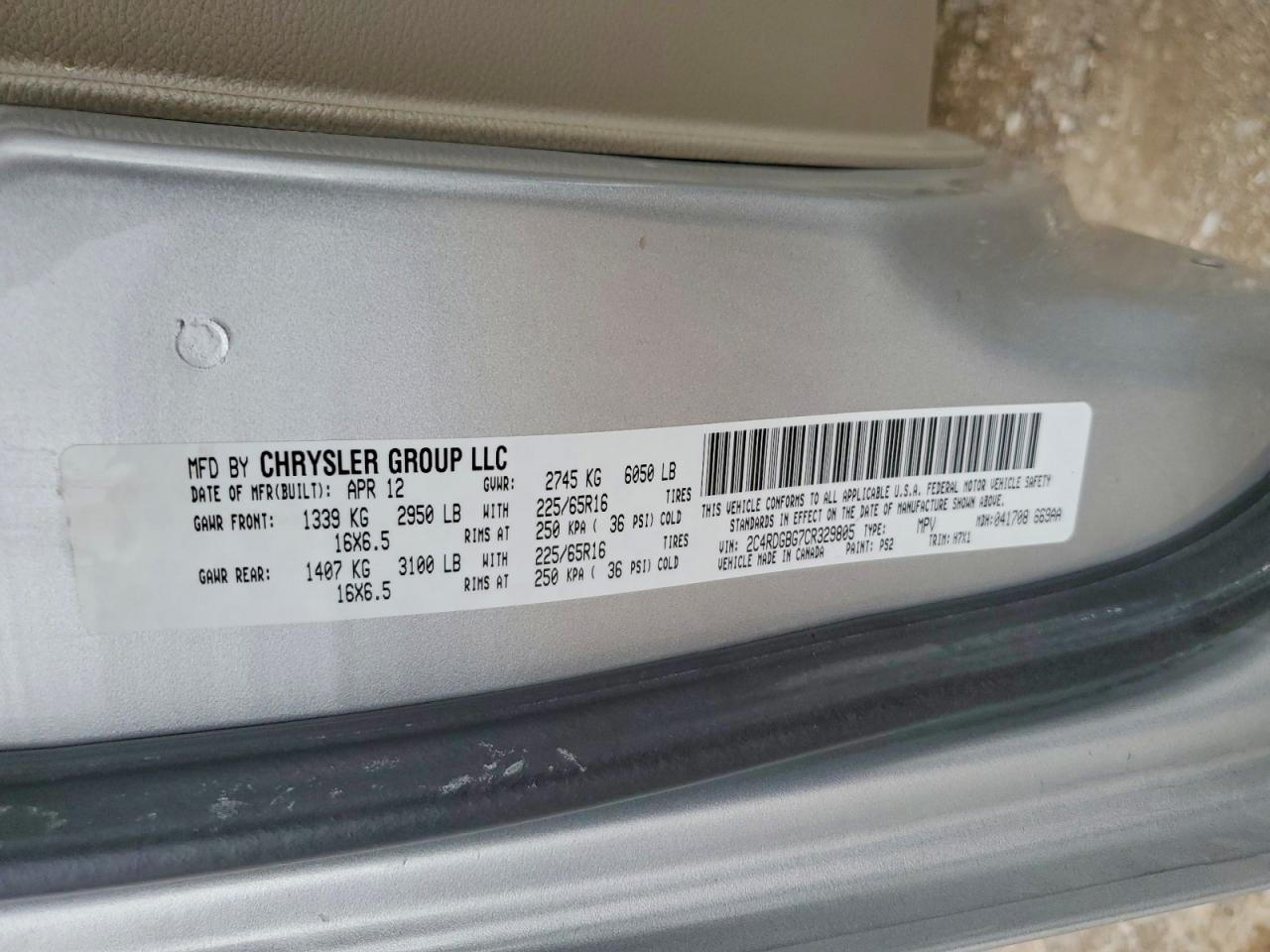 2012 Dodge Grand Caravan se