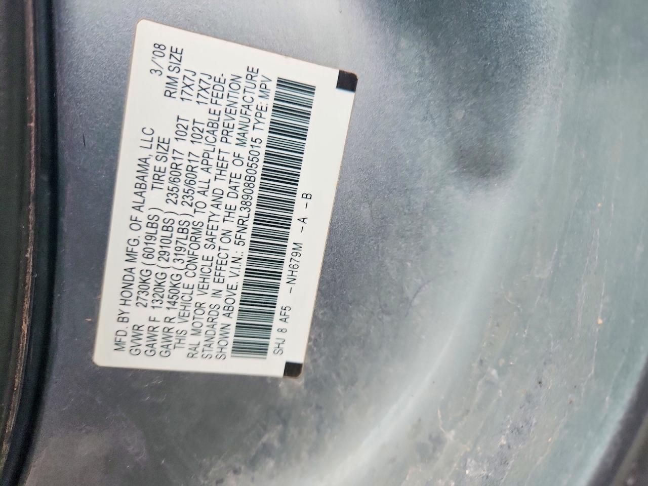 2008 Honda Odyssey Touring