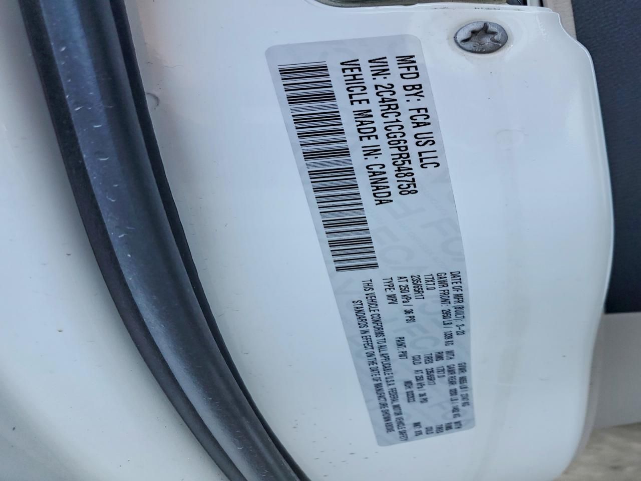 2023 Chrysler Voyager lx