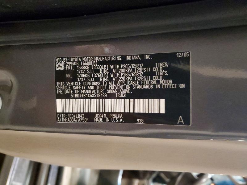 2006 Toyota Tundra Double Cab Limited