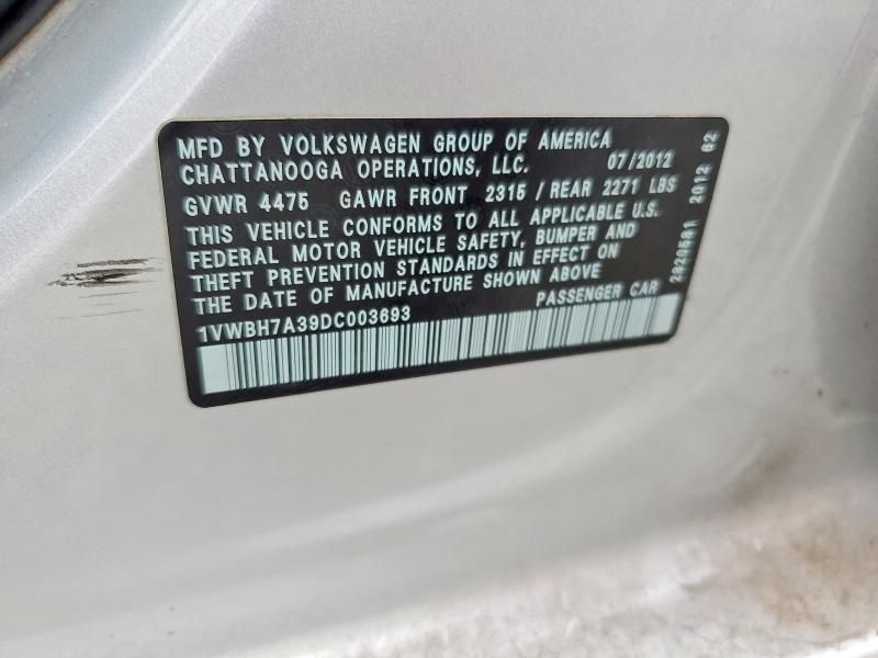 2013 Volkswagen Passat se