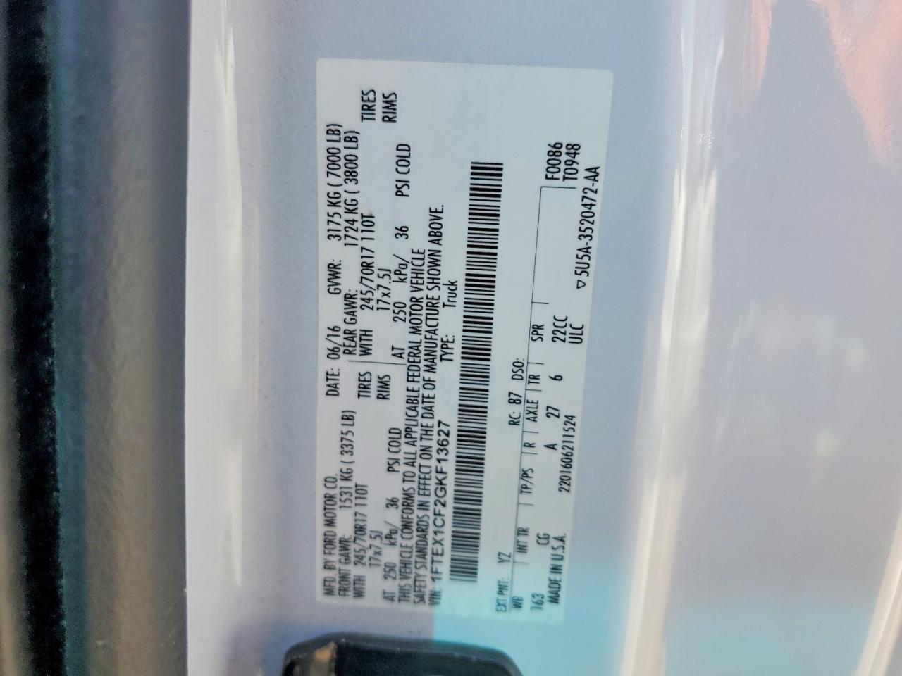 2016 Ford F150