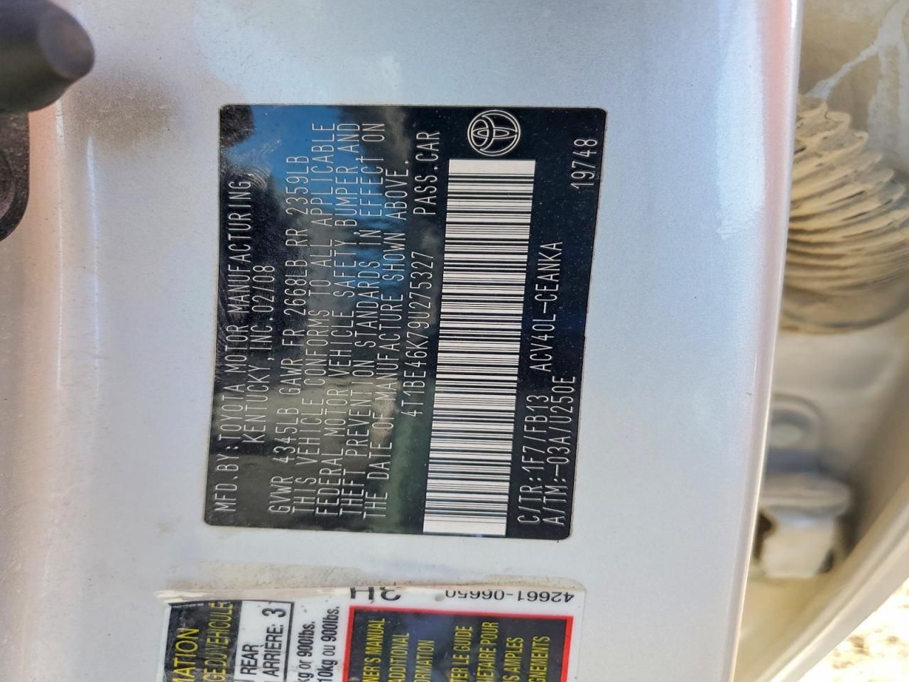 2009 Toyota Camry Base