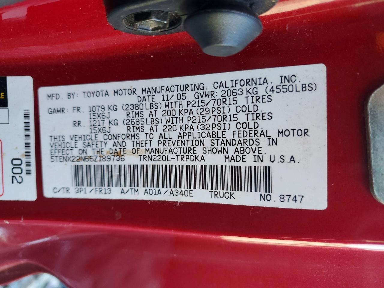 2006 Toyota Tacoma Base