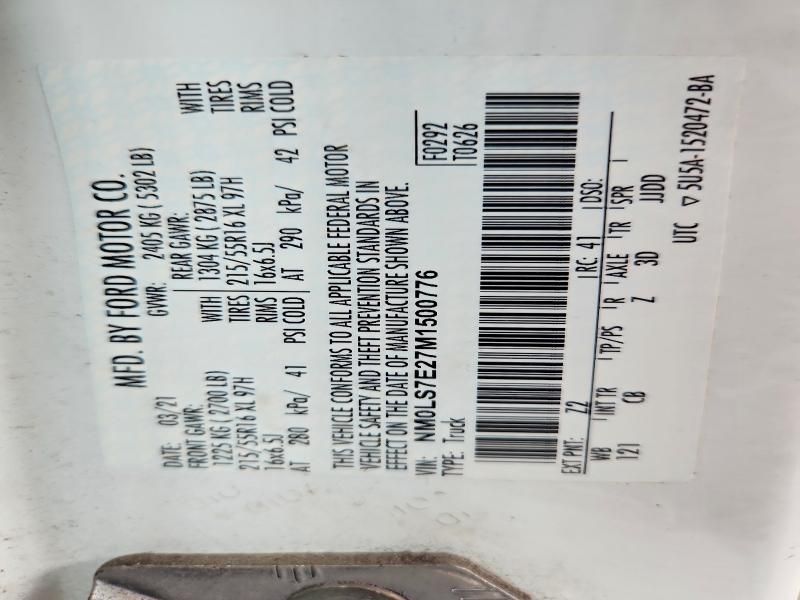 2021 Ford Transit Connect xl