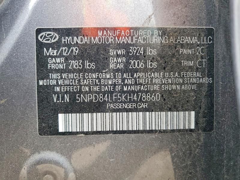 2019 Hyundai Elantra sel