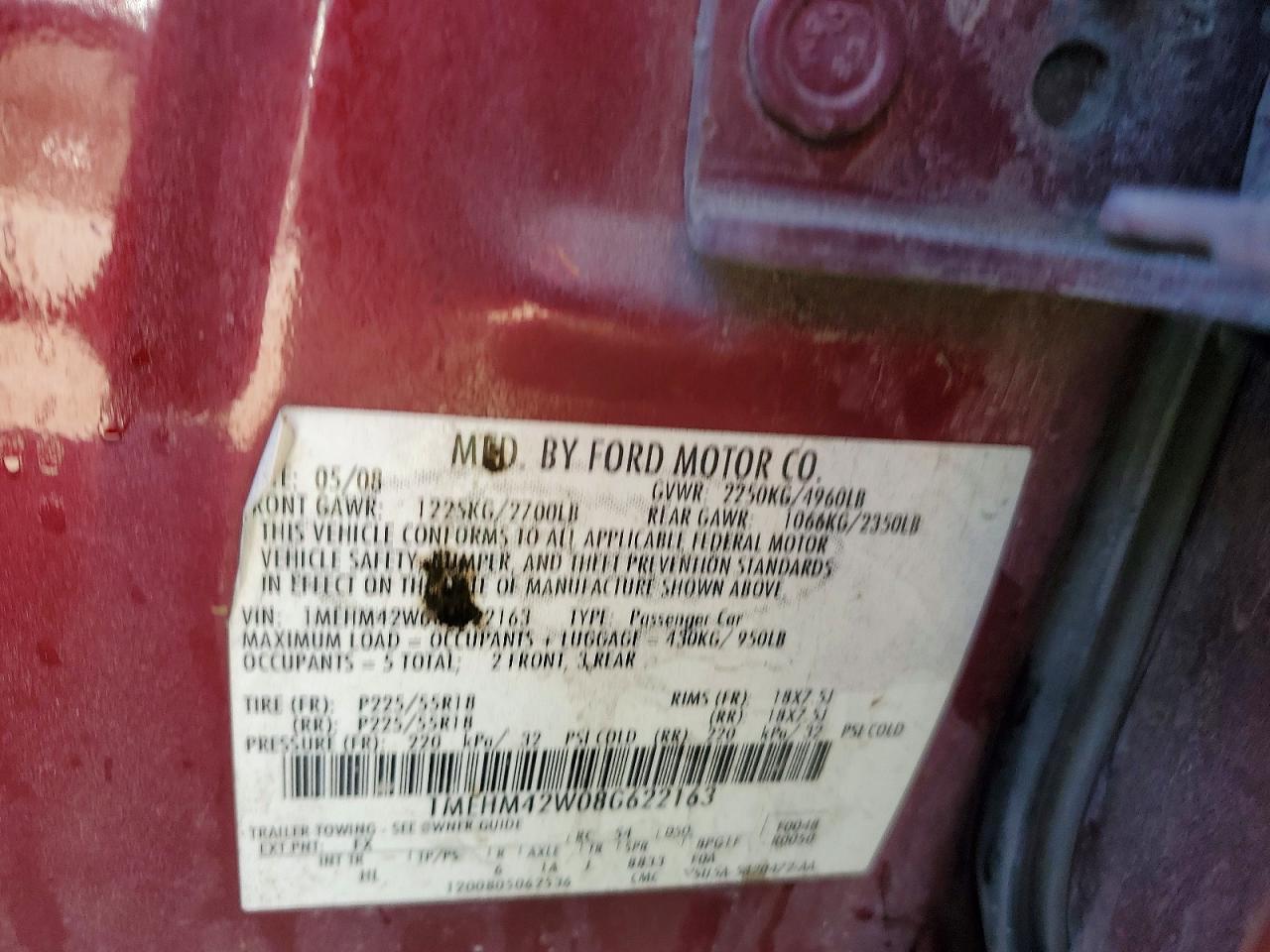 2008 Mercury Sable Premier