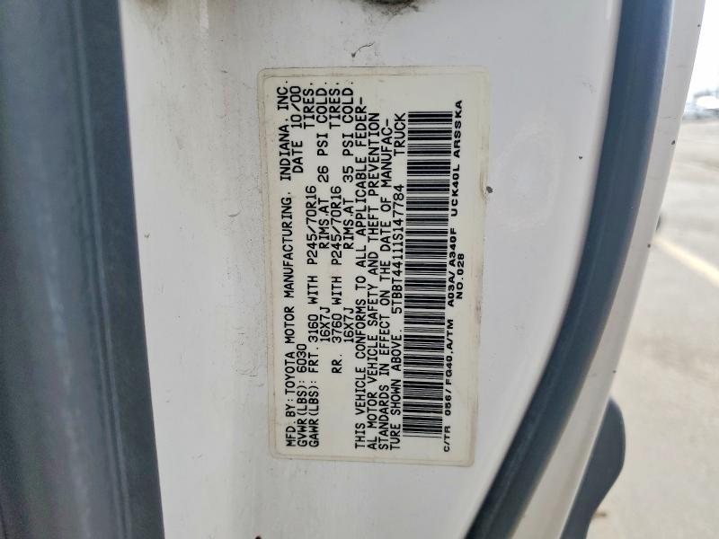 2001 Toyota Tundra Access cab