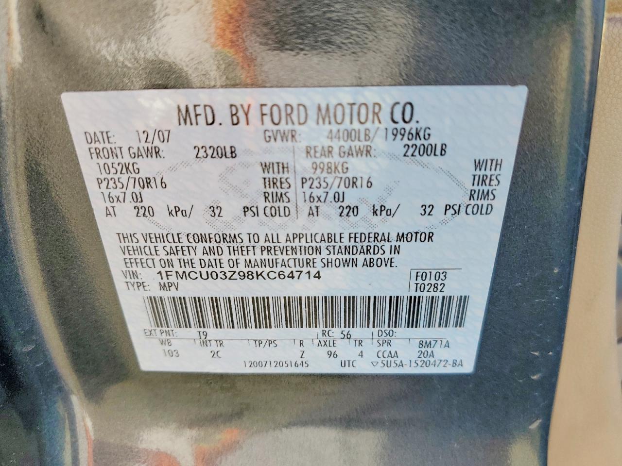 2008 Ford Escape xlt