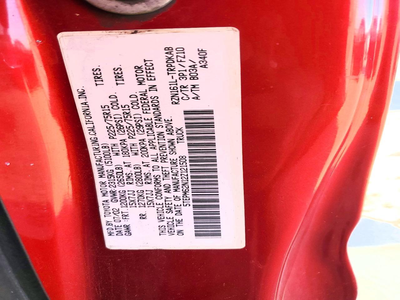2002 Toyota Tacoma Base