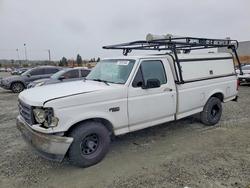 Salvage trucks for sale at Mentone, CA auction: 1995 Ford F150 Utility / Service Truck