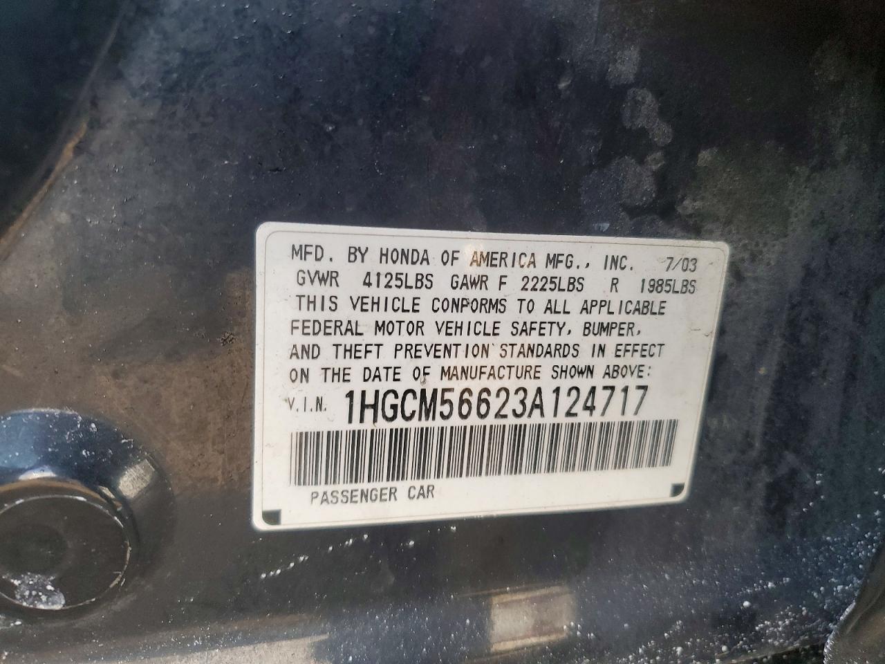 2003 Honda Accord ex