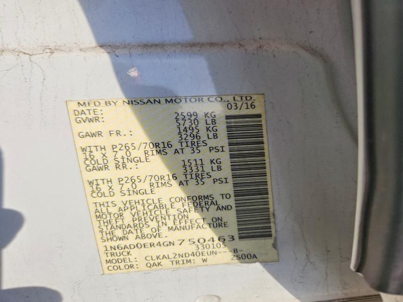 2016 Nissan Frontier s