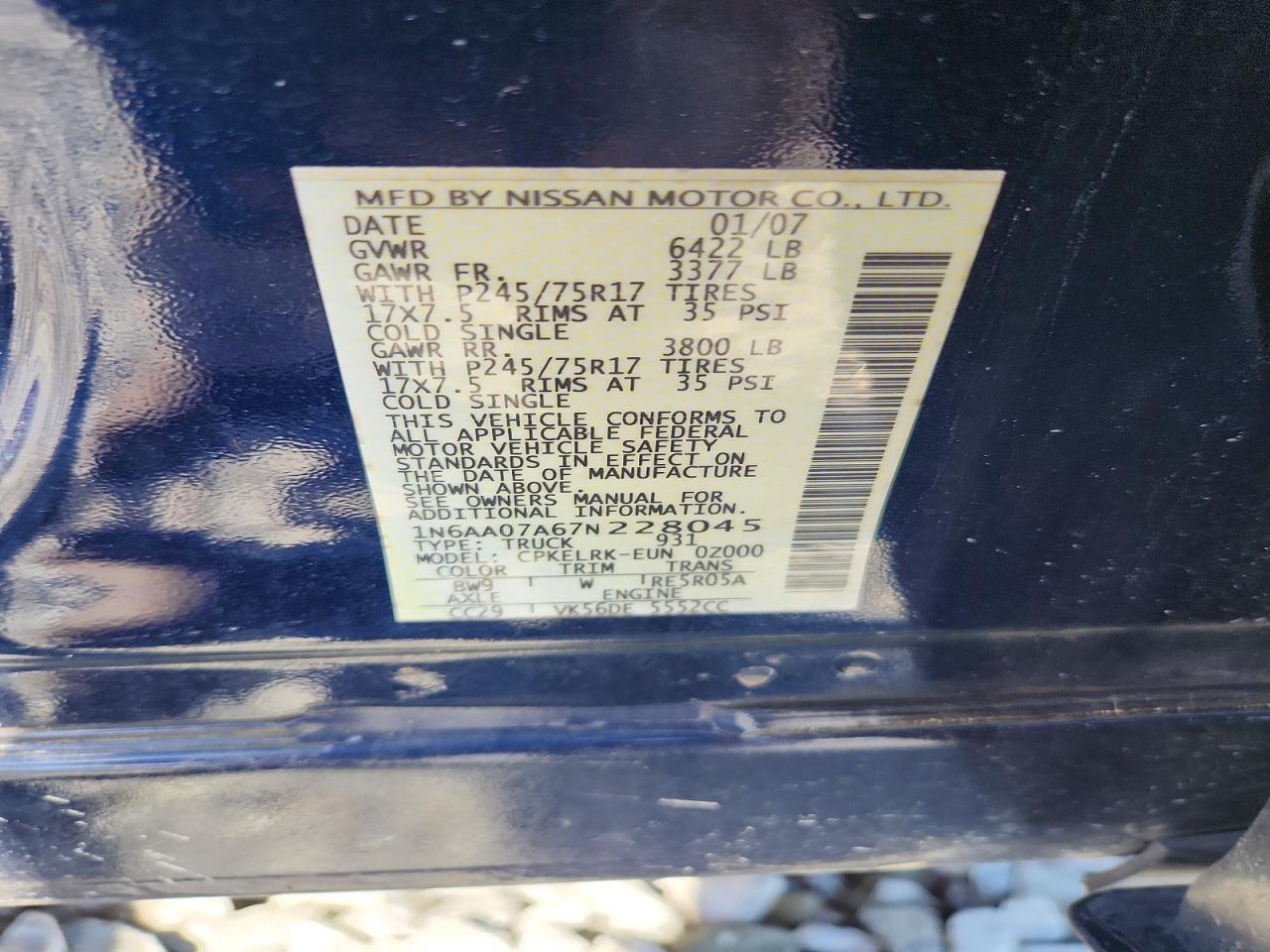 2007 Nissan Titan XE