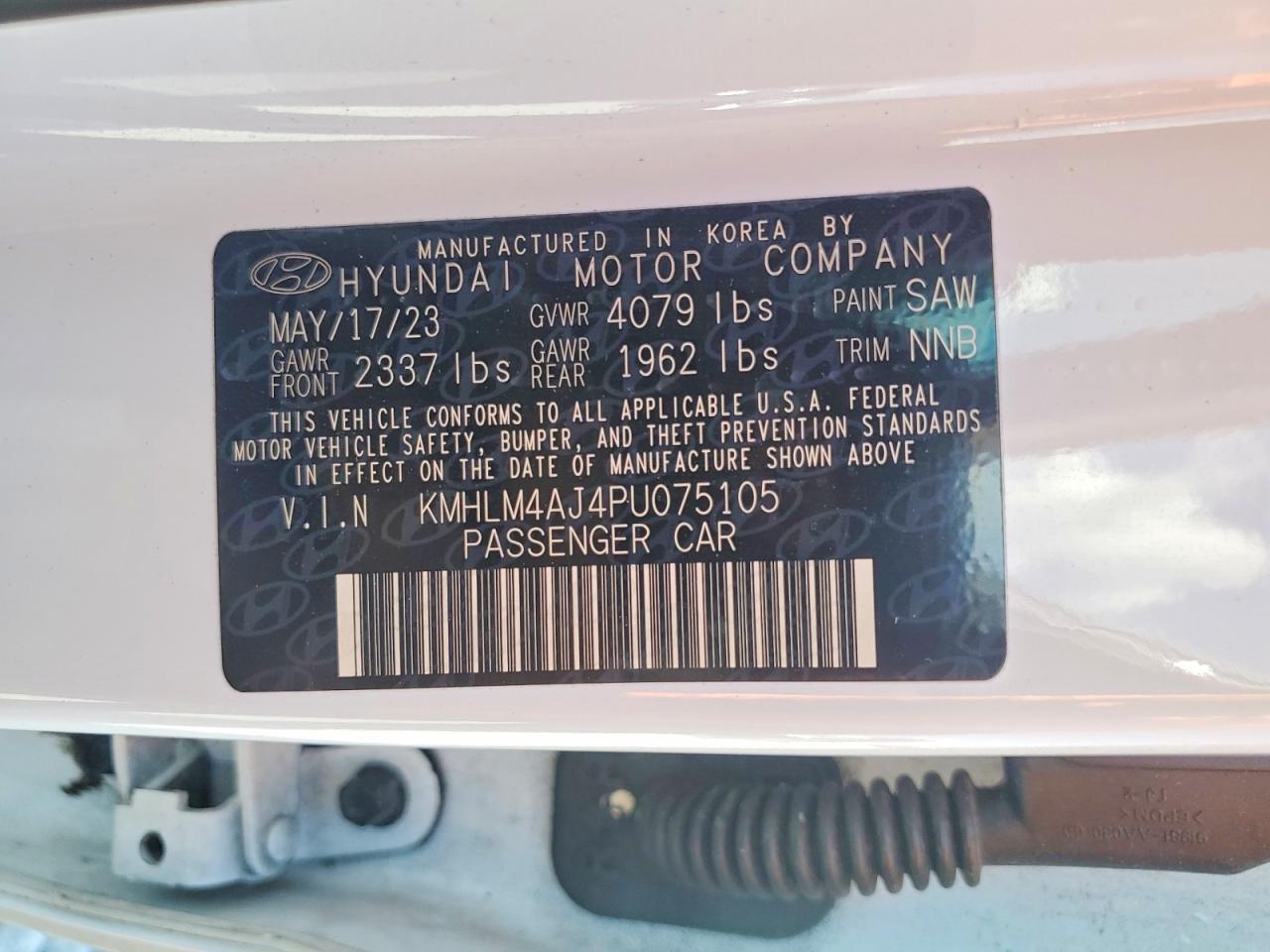 2023 Hyundai Elantra Hybrid Blue