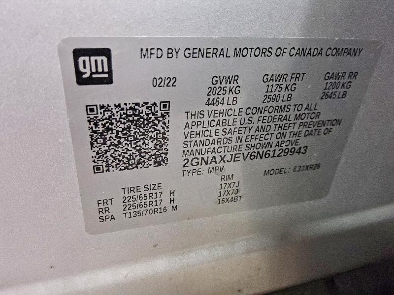 2022 Chevrolet Equinox lt