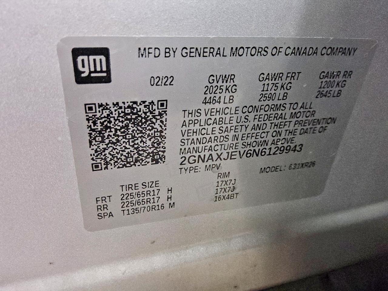2022 Chevrolet Equinox lt