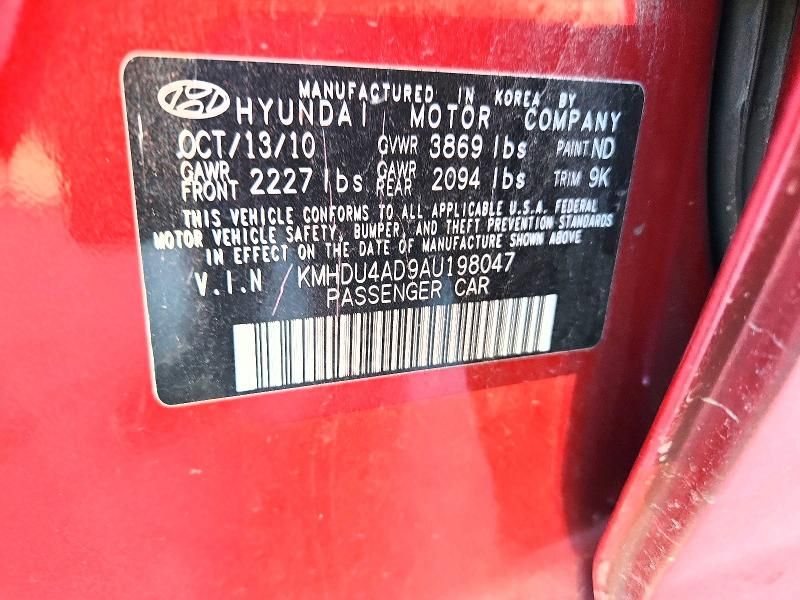 2010 Hyundai Elantra Blue