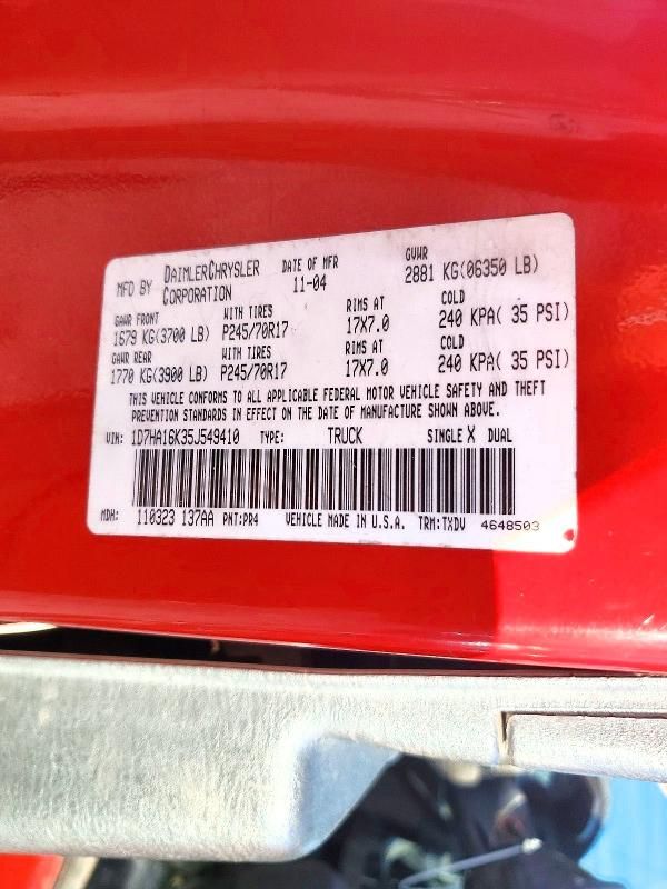 2005 Dodge RAM 1500 ST