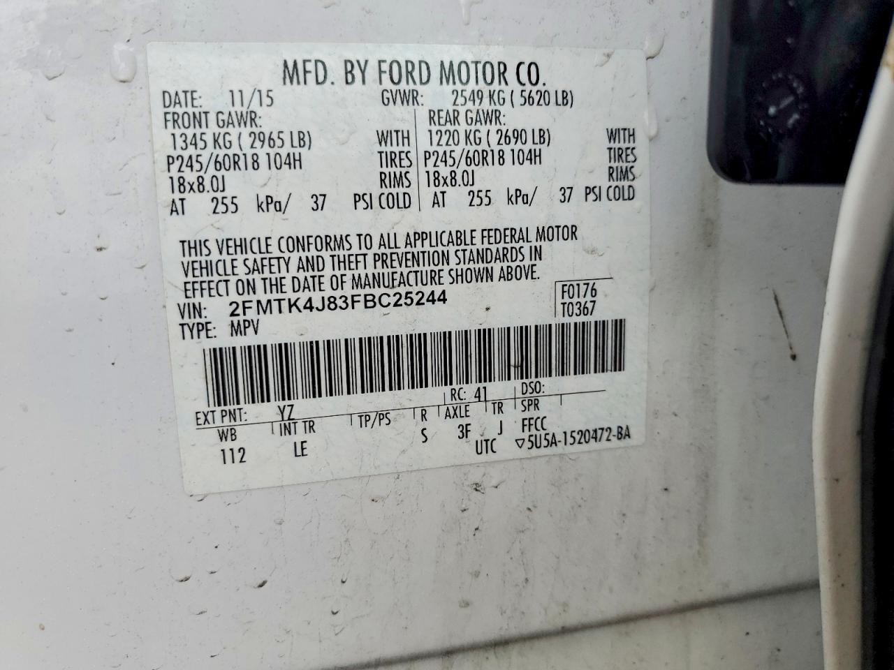 2015 Ford Edge sel