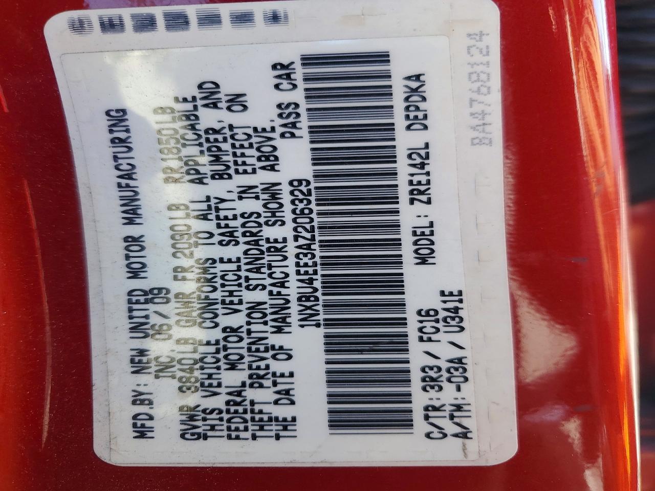 2010 Toyota Corolla Base