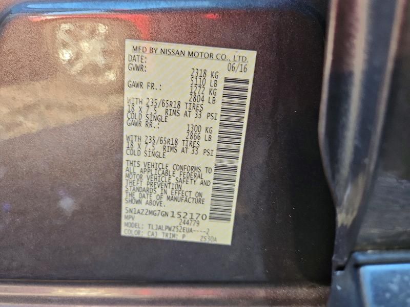 2016 Nissan Murano s