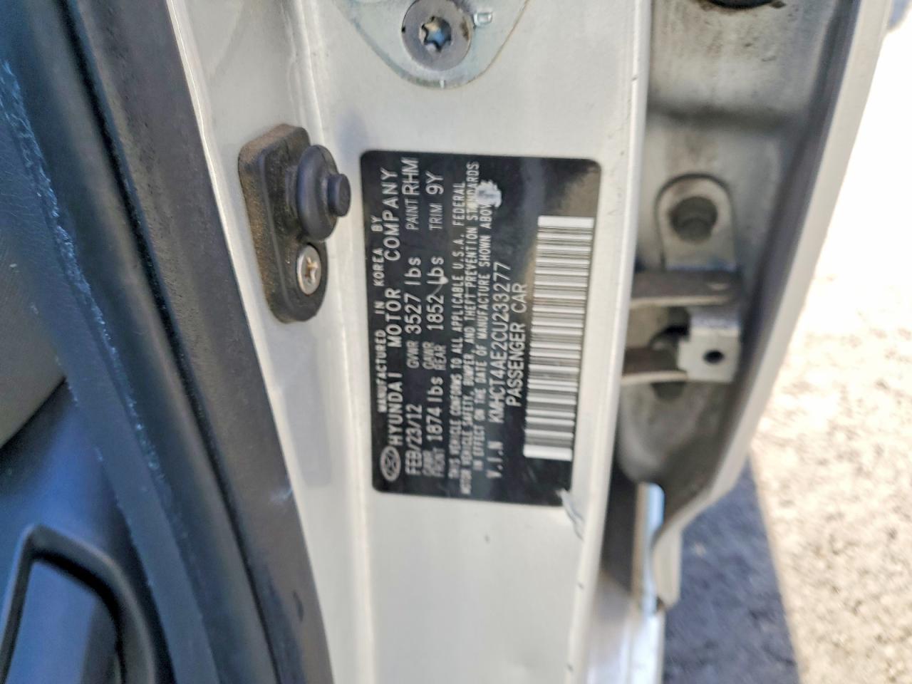 2012 Hyundai Accent gls