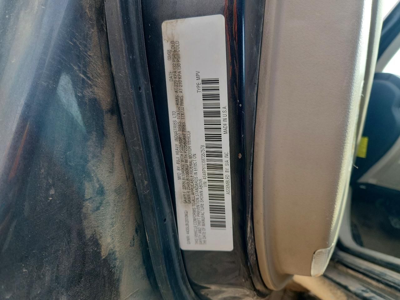 2008 Subaru Outback 2.5i