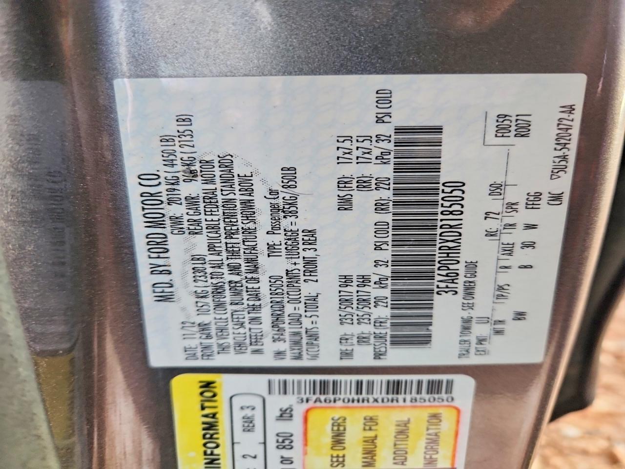 2013 Ford Fusion se