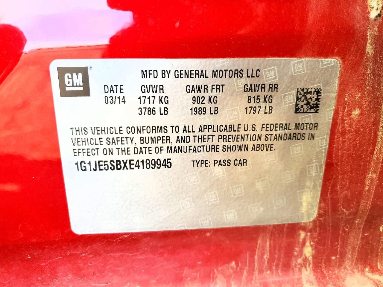 2014 Chevrolet Sonic ltz