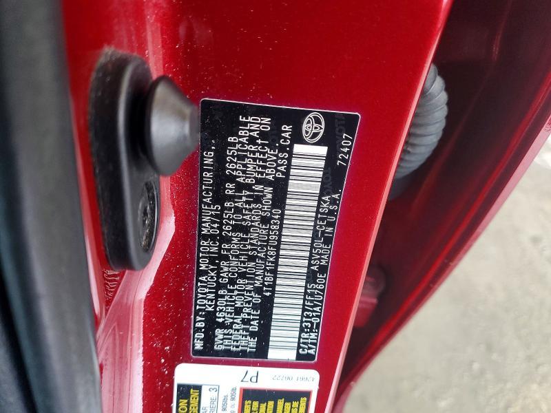 2015 Toyota Camry le