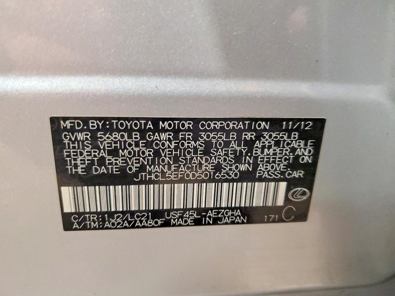 2013 Lexus Ls 460 Base