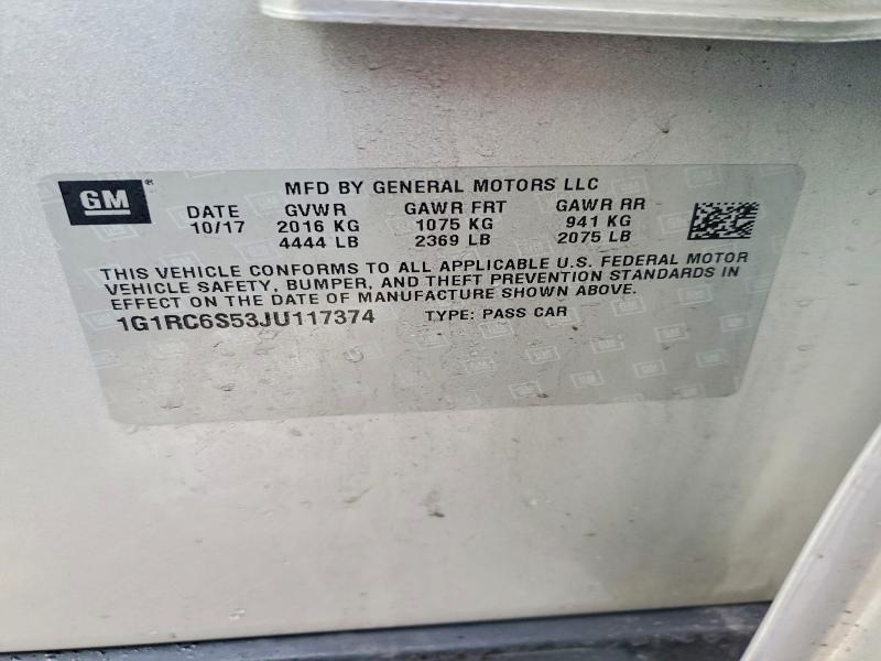 2018 Chevrolet Volt lt