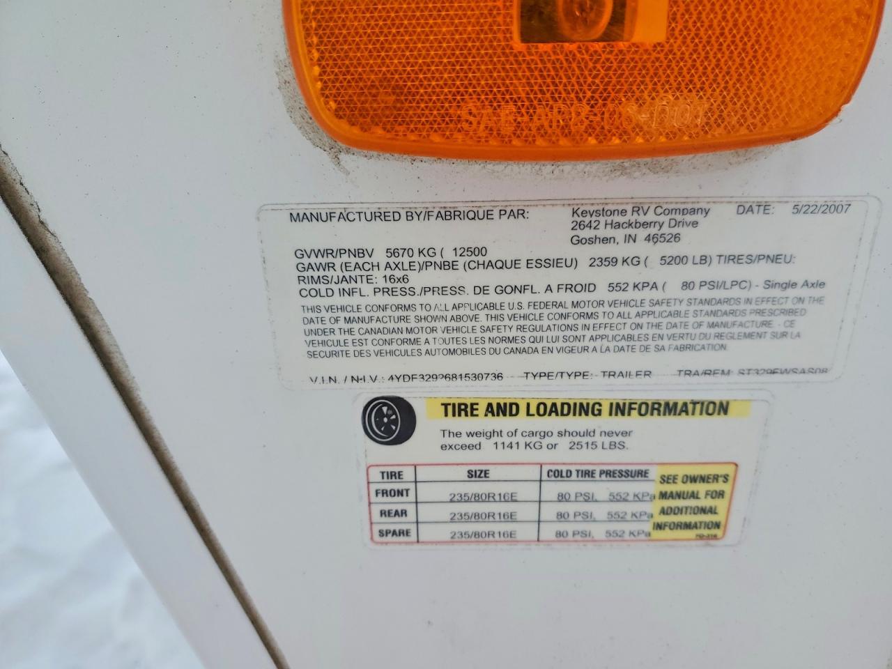 2008 Springdale/ Sprinter Travel Trailer