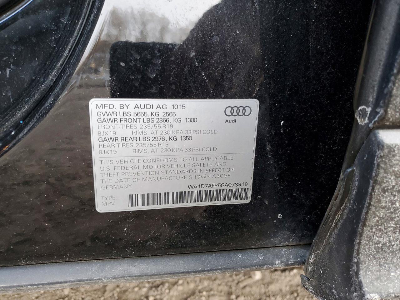 2016 Audi Q5 Premium Plus S-line