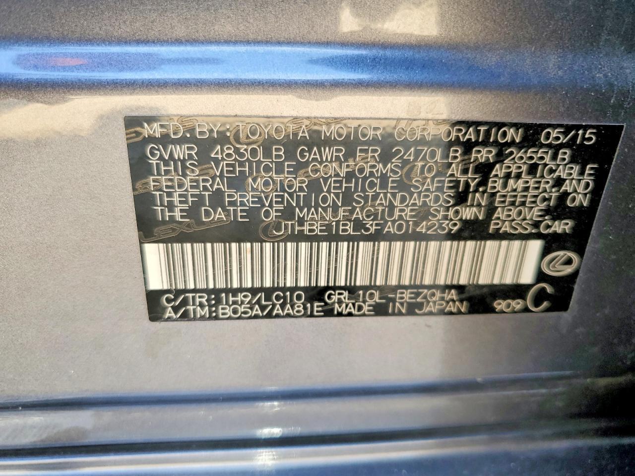 2015 Lexus Gs 350