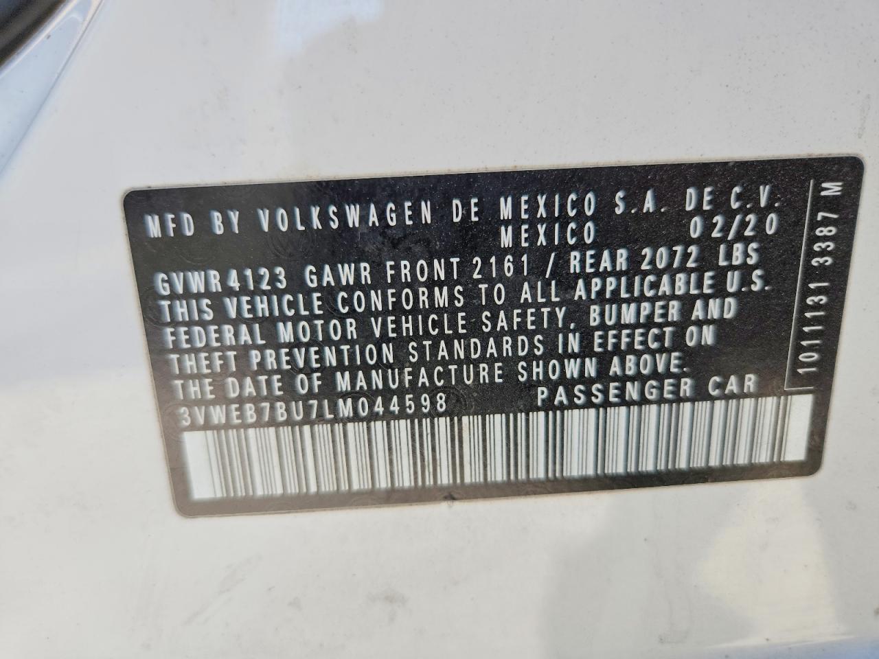 2020 Volkswagen Jetta sel