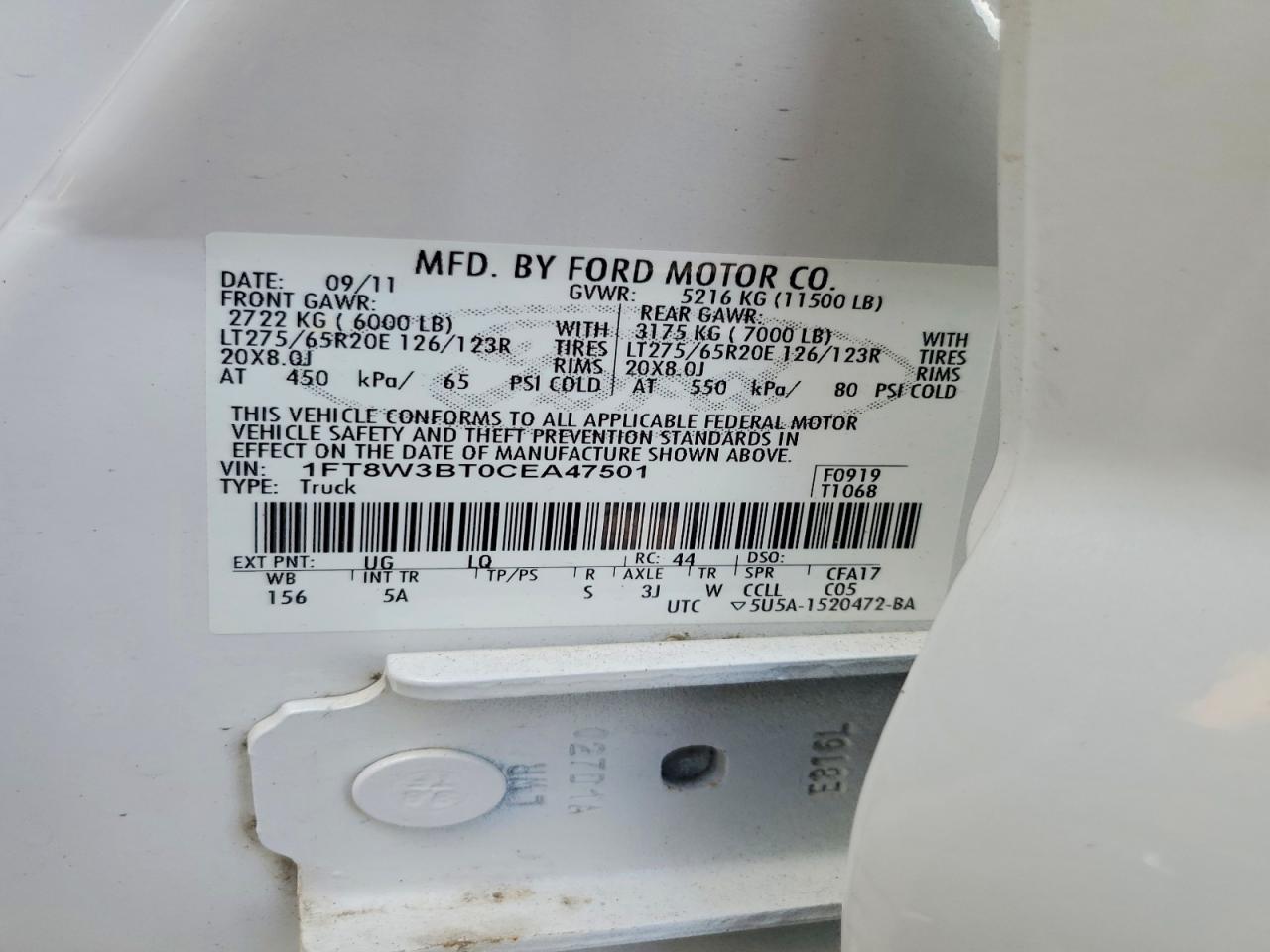 2012 Ford F350 Super Duty