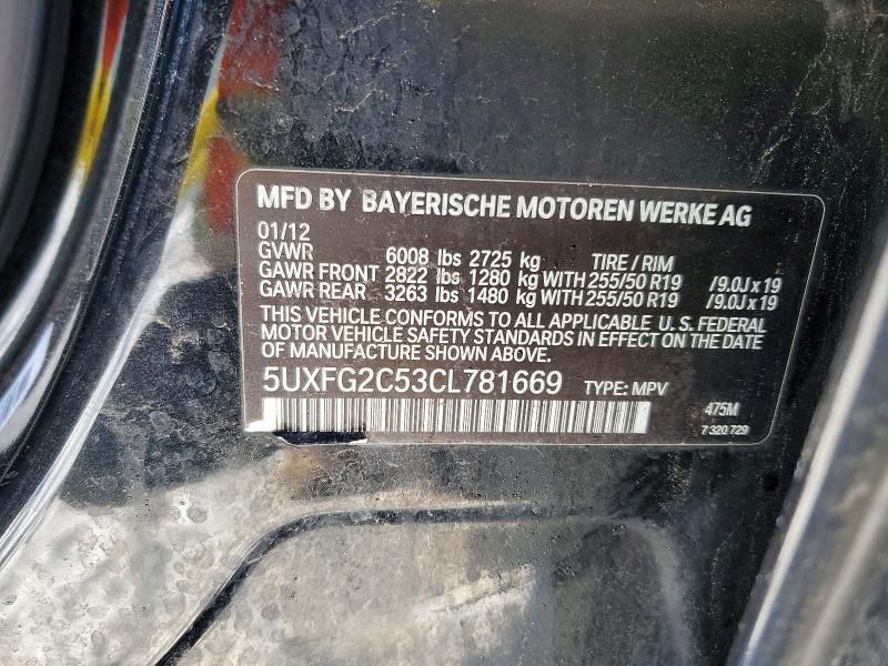 2012 BMW X6 Xdrive35i