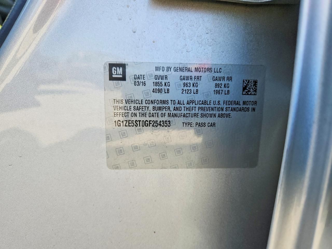 2016 Chevrolet Malibu lt