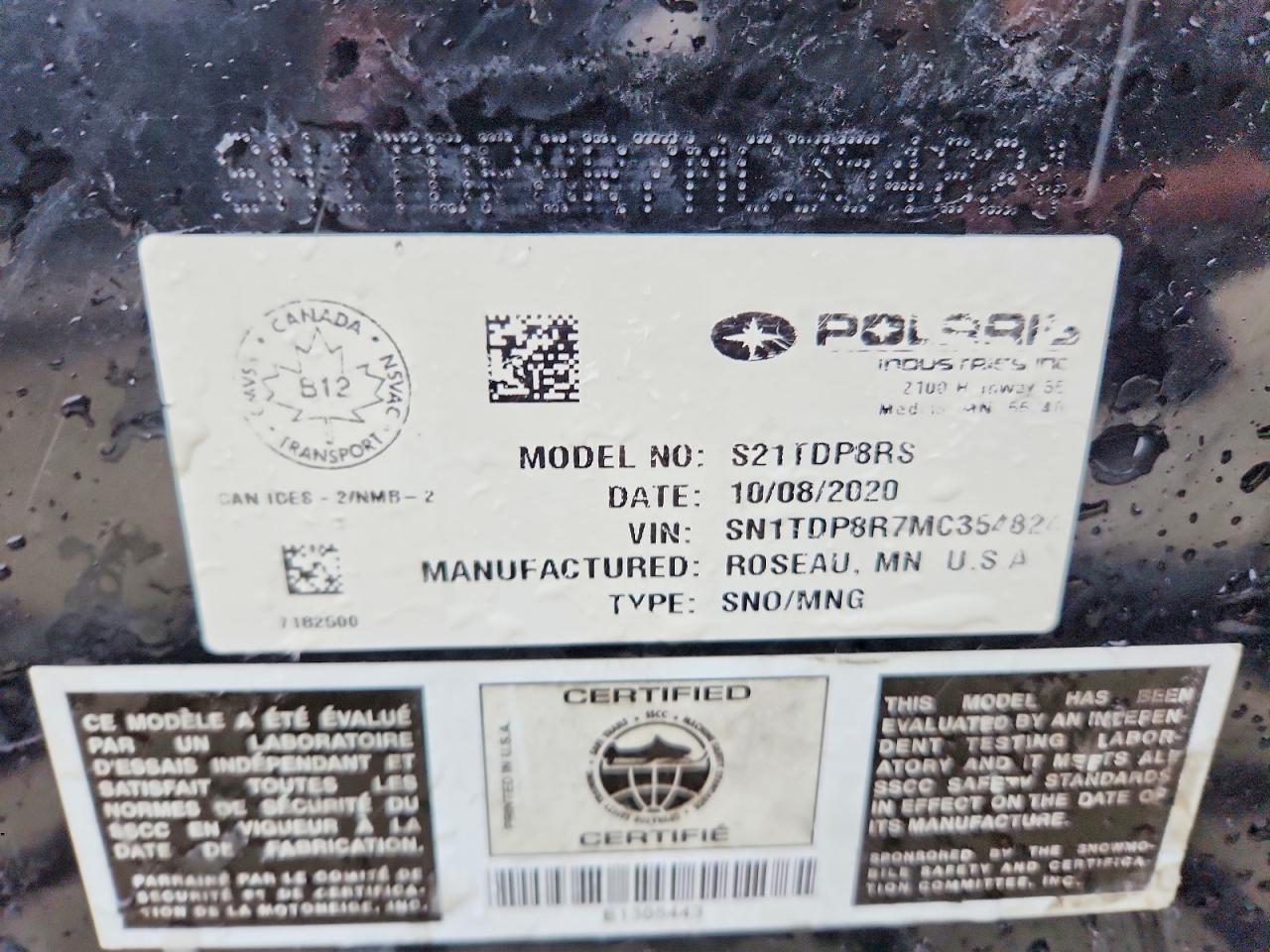 2021 Polaris 850